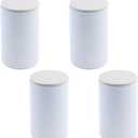 4" Self Adhesive Bed and Furniture Risers,Steel Bed Riser to Heavy Furniture or Beds Self-Adhesive Chair Table Risers,Round White