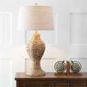 JONATHAN Y Elicia Farmhouse 31" Water Hyacinth Table Lamp, Natural