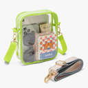 Clear Crossbody Bag, Stadium-Approved PVC Clear Purse, Transparent Messenger Bag for Men and Women