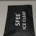 Cimkiz Crampons Ice Cleats Traction Snow Grips for Boots Shoes Women Men Anti Slip 19 Stainless Steel Spikes Safe Protect for Hiking Fishing Walking Climbing Mountaineering (Medium, Black)