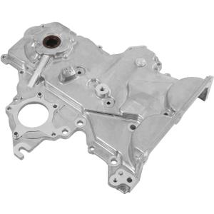 Timing Chain Oil Pump Cover Compatible with 2012-2020 Accent Sonata Veloster Elantra Kia Forte Optima 1.6L Engine Replace # 21350-2B701 21350-2B702 21350-2B703