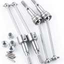 RCHUBAM 1/16 RC Front & Rear CVD Driveshaft 1 Set Steel Wheel Drive Shafts Upgrade Parts for 1/16 RC Truck HBX 16889