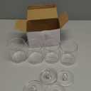 4 Pack Acrylic Qtip Holder Dispenser for Cotton Swabs, Balls, Pads, Floss Picks- Small Clear Plastic Canister Apothecary Jar Set, Bathroom Essentials Accessories Decor, Vanity Makeup Storage Organizer