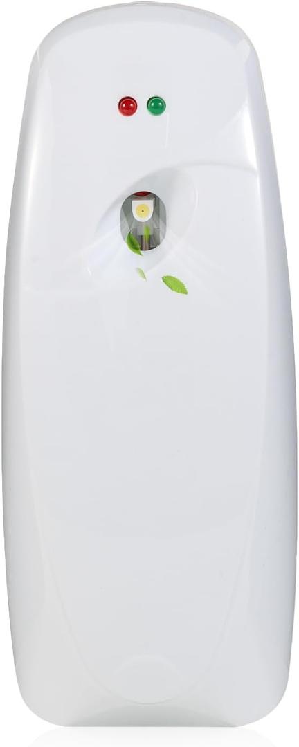 Automatic Air Freshener Spray Dispenser - Commercial and Home Use - Multiple Time Scent/Mist Release Settings for Room/Restroom Sprayer,Air Freshener not Included,White (4 Ounce (Pack of 1))