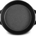 Mini Cast Iron Skillets 6.3 x 6.3 x 1.5 Inch Cast Iron Pan Small Ramekin Set Black Casserole Dish Cookware Oven Safe Mini Skillets for Kitchen Indoor Outdoor Picnic (1 Pack)