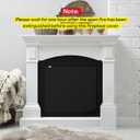PAWBOSE Magnetic Fireplace Cover - Stop Heat Loss & Keep Drafts Out with Built-in 12 Strong Magnets for Iron Fireplace Frame, 39x32 Inch