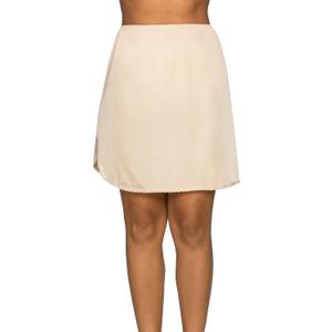 Vanity Fair Women's Anti-Static Nylon Half Slip for Under Dresses,  (XX-Large, 20 Inch - Single Slit - Neutral)