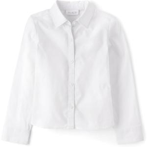 The Children's Place Girls Long Sleeve Button Down Shirt (Medium)
