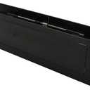 Black Mail Slot Stainless Steel 13 x 4 inches for Almost Any Door (Slot Size 9,8 x 2 inches) | Set with Front and Rear Piece and Screws | Easy Installation and Long Lasting | Stainless Steel