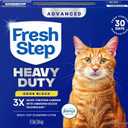Fresh Step Advanced Heavy Duty Multi Cat Clumping Cat Litter with Febreze Freshness, Low Dust, Odor Control with Ammonia Block Tech, Compatible in Automatic Litter Boxes, 17.5 lb