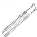 Total Length 32 in and Cutting Length 24 in Hedge Trimmer Blade for Stihl HS45 Hedgetrimmer, 2 Blades (24-inch cutting length)