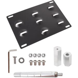 munirater Front Bumper Tow Hook License Plate Bracket Replacement for GLK GLC GLA 2010-2020 C E Class Without Trailer Holes