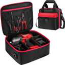 Impact Wrench Case Compatible with Milwaukee 2967-20/ Dewalt DCF900B/DCF891B/DCF961B/DCF899B Impact Wrench Kit,Tool Bag Compatible with Milwaukee Impact Battery and Charger,Bag Only