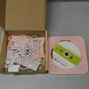 MICOCIOUS Portable CD Player with Bluetooth Desktop CD Player for Home CD Music Players with Remote Control,Timer,Built-in Dual Speakers with LED Display Home Audio Boombox FM Radio (Pink)