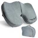 Cushy Tushy Premium Foldable Travel Seat Cushion - for Relief of Lower Back, Sciatic, Butt and Tailbone Pain - for Home & Office Use, Perfect for Travel or Driving - Coccyx Seat Cushion