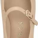 Guess Women's Kayra Mary Jane Flat (9, Light Natural Leather 110)