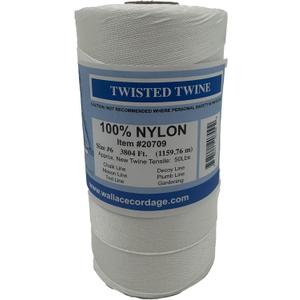 #6 Twisted White Nylon Twine 1 lb Tube 3804 Feet