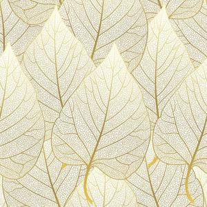 VaryStyle 17.7"x118" Luxury Gold Leaf Wallpaper White/Gold Peel and Stick Wallpaper Leaves Wall Mural Self Adhesive Stick on Vinyl Wallpaper Gold Contact Paper for Cabinets Bathroom Walls Shelf Liner