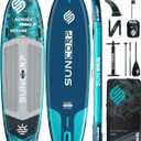 11.6'x35'' Inflatable Paddle Board, Extra Wide Stand-up Paddleboards, 450lbs Capacity, Inflatable SUP, Dual-Action Pump, 100L Backpack, 9 Plus Kits for Family, Fishing, Yoga&All Skill Levels