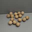 Kuosbiu 15 PCS Wood Ball Unfinished Wood Craft Balls Design, Unfinished Round Wooden Balls for DIY Craft Projects Jewelry Making Art