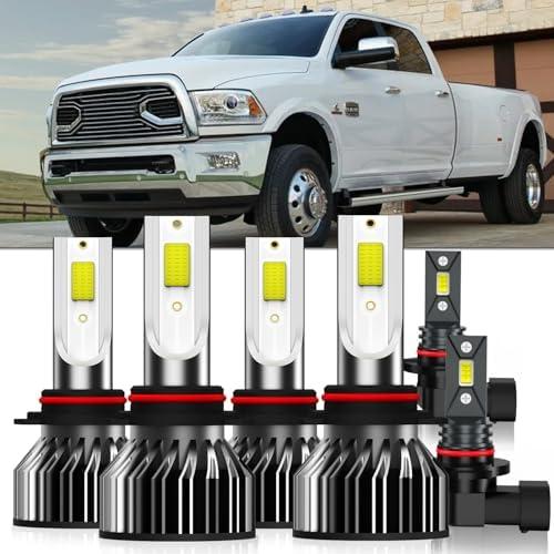 AMXTOBUB compatible with 2016 2017 2018 DODGE RAM 1500 2500 3500 With Projector, 9005 and 9005 High/Low Beam and 9145/9006 Fog Light Bulbs,Pack of 6