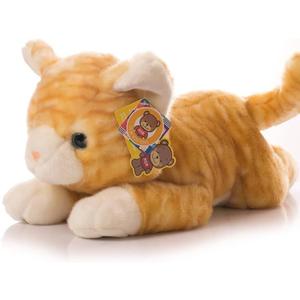 12 Inch Cute Cat Plush Toys Kitten Stuffed Plush Toys Animal Kitten Doll (Orange)