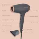 Hairitage Ionic Hair Blow Dryer & Diffuser + Concentrator Attachments, for All Hair Types, 1875 Watts, 3 Heat Settings & Cool Shot Locks-in Style, Best Lightweight Diffuser for Smooth Blowouts