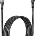 SUNGUY Micro USB Cable 6FT, USB to Micro USB Cable Fast Charging USB 2.0 Data Sync Nylon Braided for Samsung Galaxy S7 Edge S6, Android Phone, PS4 (Grey)