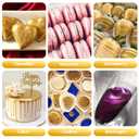 Edible Glitter for Drinks  Pandalab 8 Colors Luster Dust Set Food Grade Shimmer Powder for Cocktails for Cake Decorating, Fondant, Chocolate & Donuts, 5g/Bottle