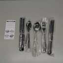 EWFEN 24-Piece Black Silverware Set with Steak Knives, Black Flatware Set for 4, Food-Grade Stainless Steel Tableware Cutlery Set, Mirror Finished Utensil Sets for Home Restaurant, Square Edge