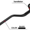 JFG RACING Surron Handlebar,7075 Aluminum 31.8MM and 7/8" 22MM andHandle Bar Heightened for Sur Ron/Surron/Light Bee/X160/X260 Most of Bicycle Motorcycle Dirt Bike Motocross - Black