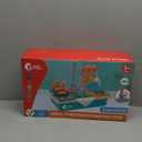 CUTE STONE Play Kitchen Sink Toys with Upgraded Real Faucet, Play Cooking Stove, Cookware Pot and Pan,Play Food, Color Changing Dishes Accessories for Boys Girls Toddlers (Green)