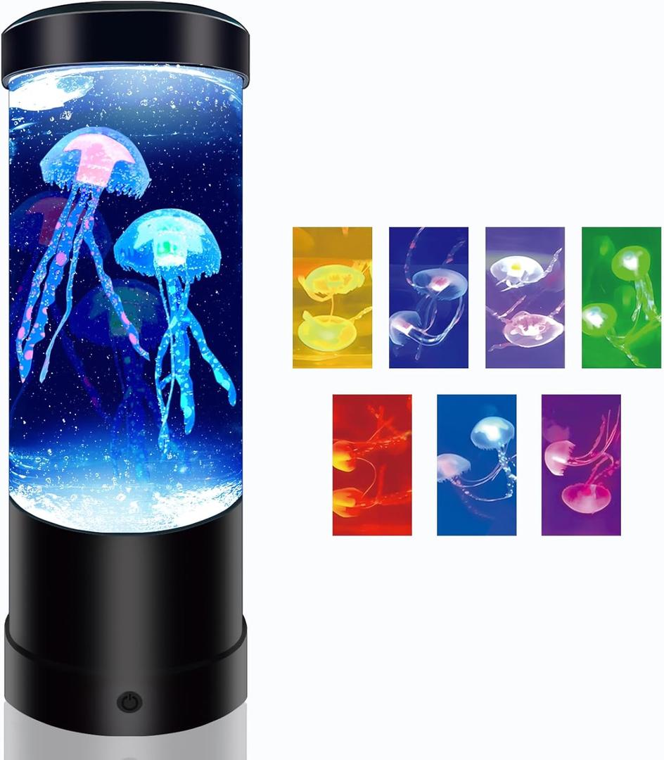 Merkury Jellyfish Lamp Multicolor LED Mood Light