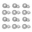 Replacement Heads, 12-Pack, for Pitbull Skull Shaver Gold, Silver, Palm, Platinum, Diamond Pro, Butterfly Kiss Electric Models