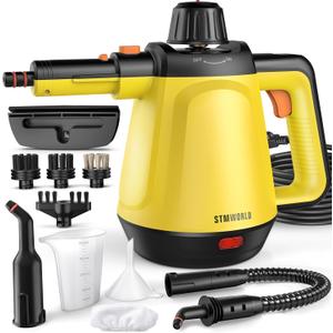 Steam Cleaner, Deep Cleaning Steam Cleaner for Home, 1200W Handheld Steam Cleaner with 10 Tools, Natural Steamer for Cleaning, Handheld Steamer for Bathrooms, Kitchens, Windows, Shower, Grout, Tile, Car