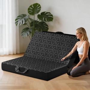 Tri Folding Mattress, 4'' Twin Memory Foam Foldable Mattress