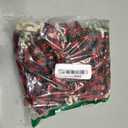 Shappy 24 Pcs Christmas Drawstring Gift Bags Xmas Buffalo Plaid Burlap Advent Bags 7 x 5 Inches Linen Treat Candy Bag with 32.8 ft Rope 24 Card(Black Red Snowflake)