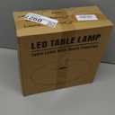 Donut Table Lamp,Creative Orange Donut Atmosphere Lamps with Plastic Shade,Retro-Modern Table Light,3-Color Dimmable Nightstand Lamp for Bedroom and Desk, Aesthetic Home Decor & Gifts (Orange)