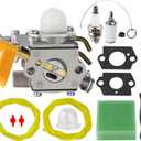 CS26 Carburetor for Ryobi CS26 CS30 SS26 SS30 26cc 30cc Engine RY30220 RY30160 RY30522 Weed Eater 308054043 308054077 308054013 Carburetor for Homelite Trimmer Blower Parts