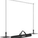 EMART Backdrop Stand Heavy Duty, 10x10Ft Pipe and Drape Backdrop Stand, Stable Background System Kit with 2 Metal Bases, 12 Stainless Steel Poles for Parties, Wedding, Birthday, Photography