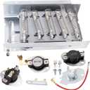 Dryer Heating Element Kit Compatible With Roper RED4640YQ0 RED4640YQ1 RED4516FWO RED4516FW0 RED4440VQ1 RED4440VQ2 RED4100SQ0 RED4340SQ1 REX4634KQ1 REX5634KQ1 RED4440SQ0