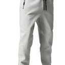 Spring Special Mens Active Sweatpant for Men with Letter Print Zipper Pocket and Drawstring Size XS-3XL (Gray, XS)