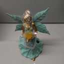 Solar Fairy Garden Statue Decor - Gifts for Women Mom Mother's Day, 10 Inch Angel Girls Resin Figurine Waterproof Home Decoration with Hummingbird LED Lights for Bedroom Balcony Table Yard Patio