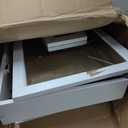 Jewelry Cabinet Standing Mirror with Drawers Wheels Full Length Mirror Jewelry Storage with Touch Screen Vanity Mirror Rotatable Jewelry Armoire Organizer with Lock White Christmas Gift for Women (63*16)