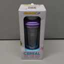 CRUNCHCUP XL Purple - Portable Plastic Cereal Cups for Breakfast On the Go, To Go Cereal and Milk Container for your favorite Breakfast Cereals, No Spoon or Bowl Required