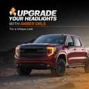 Switchback Amber DRL Kit Amber Daytime Running Light Override Harness Mod for Daytime Fits 2022-2026 GMC Canyon Sierra 1500 Refreshed & 2024-2026 Sierra 2500HD/3500HD, Plug & Play No Cutting