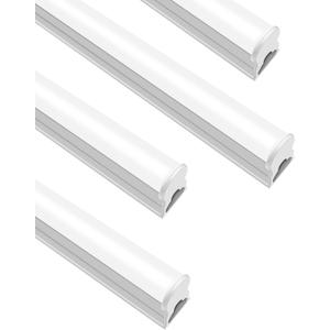 LightingWill 4 Pack LED Shop Light 2FT, Daylight White 6000~6500K, 10W, Linkable T5 Integrated Fixture, Utility LED Ceiling Light and Under Cabinet Light, Corded Electric with Built-in ON/Off Switch