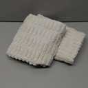 MIULEE Pack of 2 Corduroy Decorative Throw Pillow Covers 20x20 Inch Soft Boho Striped Pillow Covers Modern Farmhouse Home Decor for Sofa Living Room Couch Bed Cream White