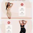 Sarin Mathews Womens Tummy Control Shapewear Shorts High Waisted Body Shaper for Thigh Slimming Underwear Girdle (Beige)