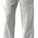 SIR7 Men's Linen Casual Lightweight Drawstrintg Elastic Waist Summer Beach Pants (XXXL)